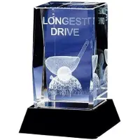 Longridge Longest Drive Crystal Trophées de golf