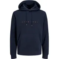 Jack & Jones Sweat-shirt 'JJEStar' bleu marine / orange