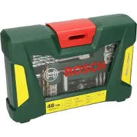 Bosch V-line 48tin Drill Bits And Tips Set 48 Units Doré,Argenté
