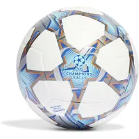 Adidas IA0952 UCL TRN Ballon de football rcratif unisexe adulte Haut : Blanc/Argent met./Cyan brillant/Violet choc Bas : Fer MET./Orange solair