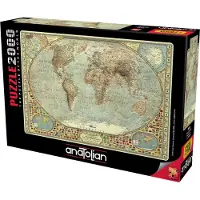 Perre/Anatolian Puzzle ANATOLIQUE Carte du monde 2000 pièces