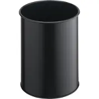 Durable Corbeille à papier Atlanta, 15 l, noire, Poubelle, Noir