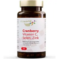 Vitaworld Cranberry Vitamine C, sélénium, zinc gélules, 60 gélules