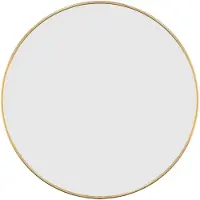 vidaXL Miroir mural Doré Ø 50 cm Rond