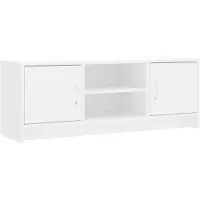 vidaXL Armoire TV blanche 102x30x37,5 cm Bois composite