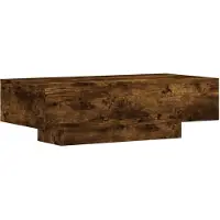 vidaXL Table basse chêne fumé 100x49,5x31 cm Bois composite