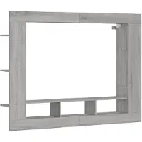 vidaXL Armoire TV Gris Sonoma 152x22x113 cm Bois composite