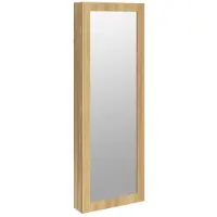vidaXL Armoire à bijoux avec miroir montage mural 37,5x10x106 cm