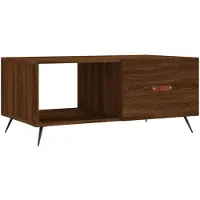 vidaXL Table basse marron imitation chêne 90x50x40 cm Bois composite