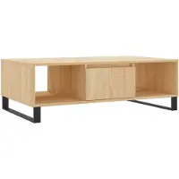 vidaXL Table basse chêne Sonoma 104x60x35 cm Bois composite