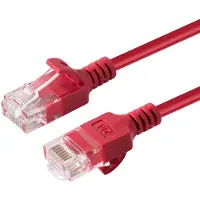 Microconnect - U/UTP CAT6A Slim 5M Red - Câbles réseau