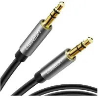 UGREEN AV119 Mini jack cable 3.5mm AUX 0.5m (argent) (0.50 m, Câble AUX)