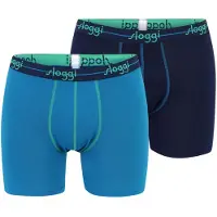 Sloggi Boxers 'Men Start' bleu marine / bleu ciel / jade