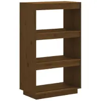 vidaXL Bibliothèque/Séparateur de pièce Marron miel 60x35x103 cm Pin