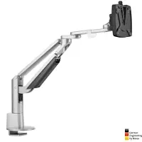 Novus Clu Plus C Support de bureau pour écran jusqu'à 40 pouces (991+3019+000), argenté (Tables, 40", 6 kg), Support de moniteur, Argent