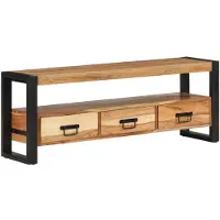 vidaXL Armoire TV 120x30x45 cm en bois massif d'acacia