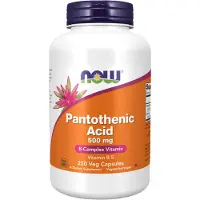 Now Acide Pantothénique, 500mg, 250 gélules