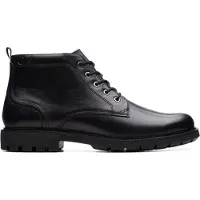Clarks Chaussures à Lacets Clarks Homme Batcombe Mix Black Leather-Taille 44,5