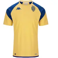 Kappa Abou Pro 7-as Monaco Away Short Sleeve T-shirt Jaune S Homme