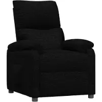 vidaXL Fauteuil relax noir tissu