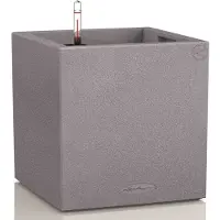 Lechuza Jardinière Canto Color Square 40 ALL-IN-ONE Gris 13720