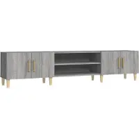 vidaXL Armoire TV Gris Sonoma 180x31,5x40 cm Bois composite