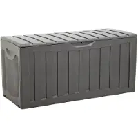 vidaXL Coffre noir 118x53x57 cm Polypropylène