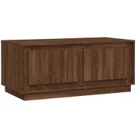 vidaXL Table basse marron imitation chêne 102x50x44 cm Bois composite