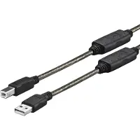 VivoLink PROUSBAB10 - câble USB (10 m, USB A, USB B, 2.0, mâle/mâle, noir)