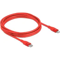 DeLOCK Câble USB de 2 m pour transfert de données/alimentation pour iPhone, iPad, iPod - Deuxième port : 1 x Apple Lightning mâle - 480 Mbit/s - MFI - 28/22 AWG