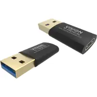 Vision Professional Usb-c To Usb-a Adapter Doré