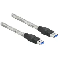 DeLOCK USB 5 Gbps Kabel Typ-A Stecker zu Typ-A Stecker mit Metallmantel 1 m