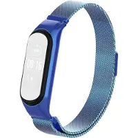 Cover-Discount Xiaomi Mi Band 5 - Bracelet milanais en acier inoxydable bleu (Acier inoxydable), Sangles de montre, Bleu