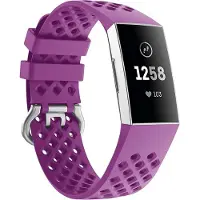 Cover-Discount Fitbit Charge - Bracelet sport en silicone troué violet (Silicone), Sangles de montre, Violet