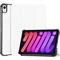 Cover-Discount iPad mini 6 - Étui Smart Tri-fold blanc (Apple iPad mini 2021), Étui pour tablette, Blanc