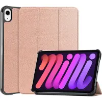 Cover-Discount iPad mini 6 - Étui Smart Tri-fold or rose (Apple iPad mini 2021), Étui pour tablette, Or, Rose