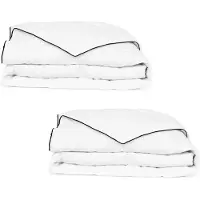 vidaXL Couette d'hiver en duvet 2 pcs. 155x220 cm
