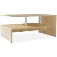 vidaXL Table basse en bois composite 90x59x42 cm chêne