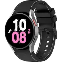 Cover-Discount Galaxy Watch 5 - Bracelet sport noir (Silicone), Sangles de montre, Noir