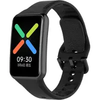 Cover-Discount OPPO Watch Free - Bracelet de remplacement en silicone noir (Silicone), Sangles de montre, Noir