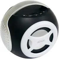 Denver Enceinte Bluetooth BTS-90C argent, Enceinte Bluetooth, Blanc, Noir