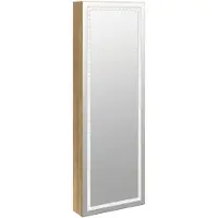 vidaXL Armoire à bijoux à miroir avec éclairage LED montage mural