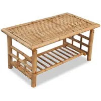 vidaXL Table basse Bambou 90x50x45 cm