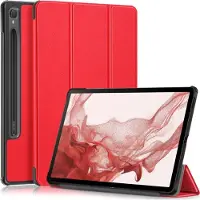 Cover-Discount Galaxy Tab S9 - Étui Smart Tri-fold rouge (Samsung Galaxy Tab S9), Étui pour tablette, Rouge