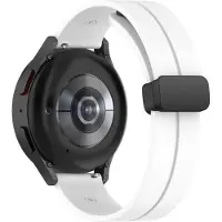 Cover-Discount Bracelet de remplacement en silicone 20mm blanc (20 mm, Silicone), Sangles de montre, Blanc