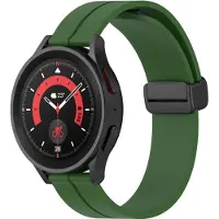 Cover-Discount Bracelet de remplacement en silicone 20mm vert armée (20 mm, Silicone), Sangles de montre, Vert