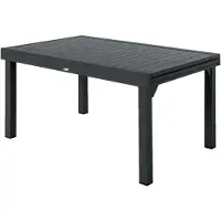 Hespéride Piazza Table de jardin extensible 10 personnes en aluminium - Graphite