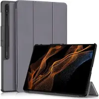 Cover-Discount Galaxy Tab S9 Ultra - Étui Smart Tri-fold gris (Samsung Galaxy Tab S9 Ultra), Étui pour tablette, Gris