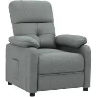 vidaXL Fauteuil relax gris foncé Tissu