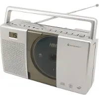 Soundmaster RCD1185 Radio FM portative avec lecteur CD-MP3 et fonction audiobook